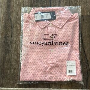 NWT in bag Vineyard Vines Pink Men's Shirt